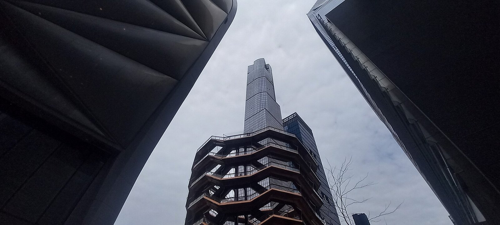 Hudson Yards buildings and the Vessel, photographed in 2025