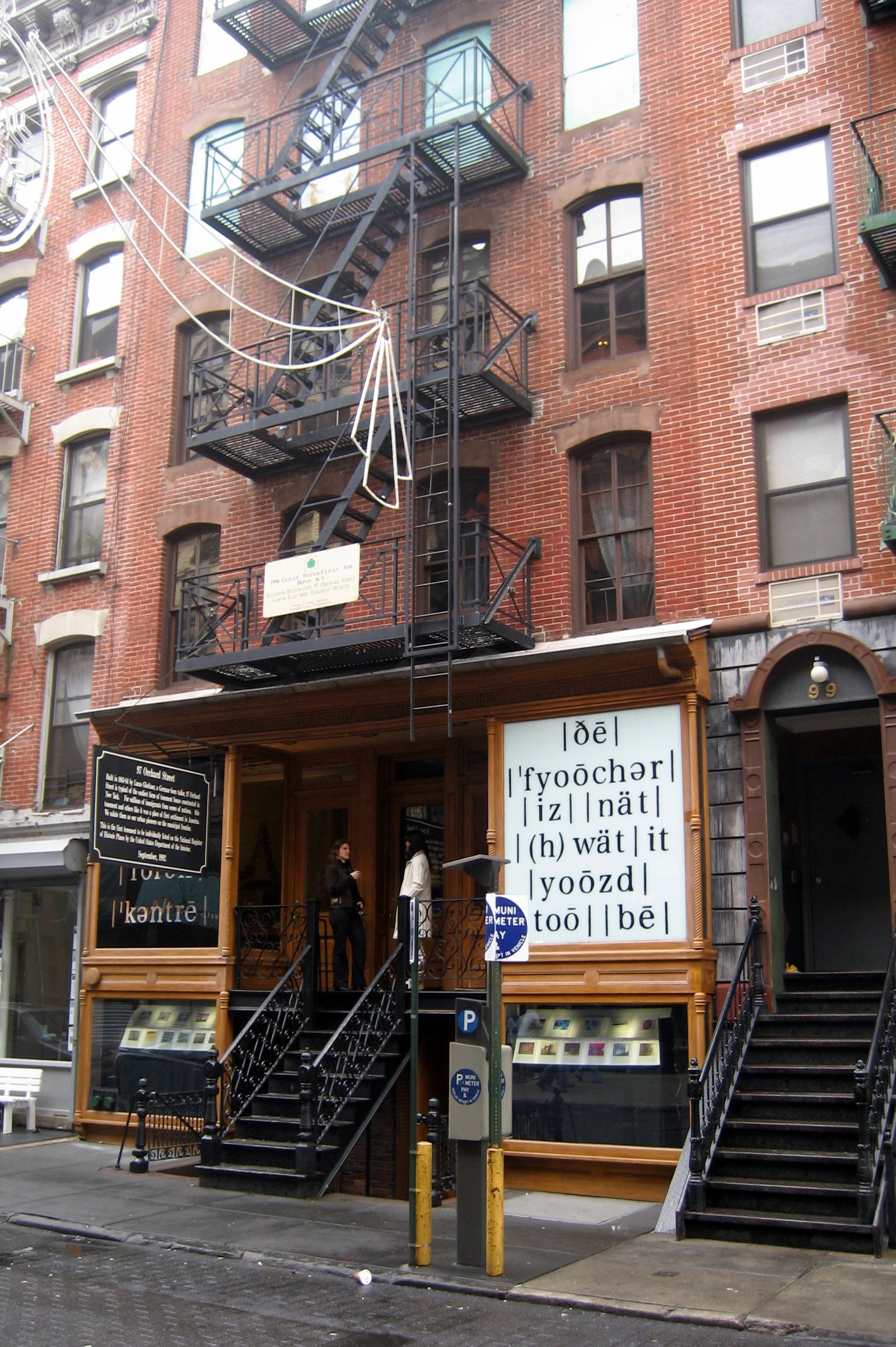 The Tenement Museum building on Orchard Street in the Lower East Side