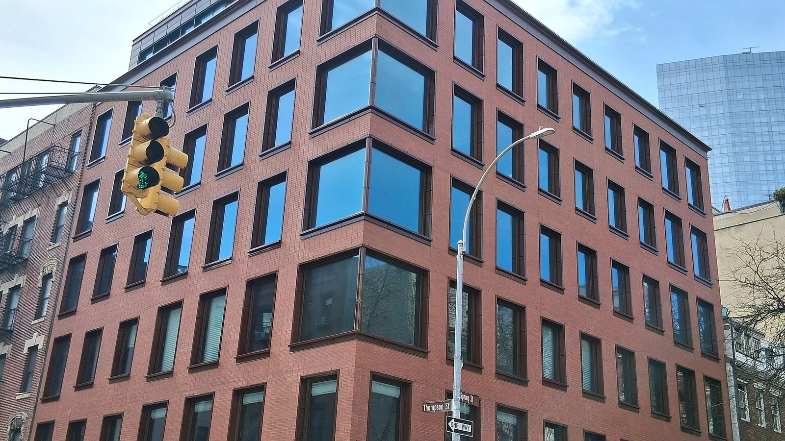 A street corner and buildings in SoHo, Manhattan